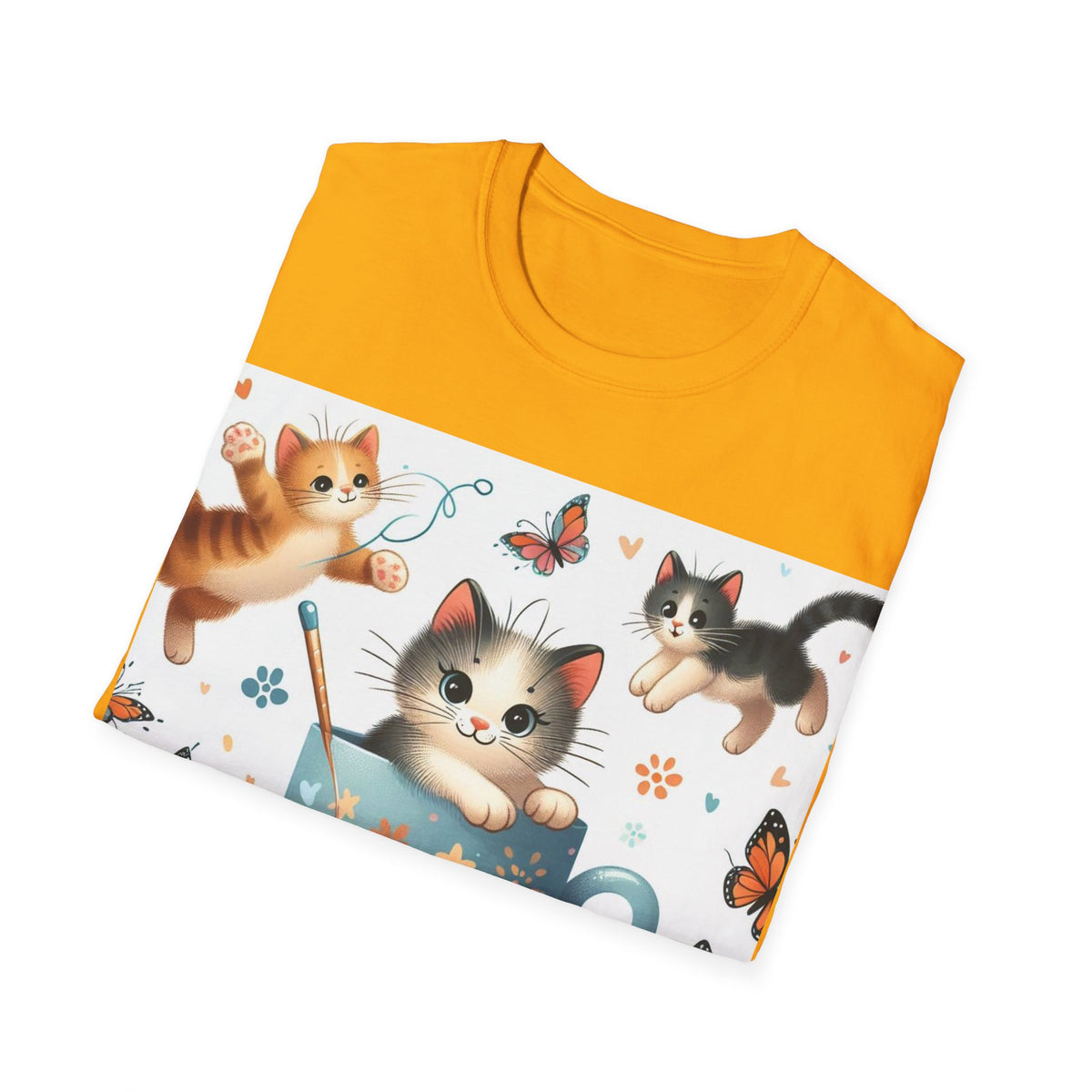 Purr-fect Comfort for Cat Lovers: Unisex Soft-Style T-Shirt - OLM Store