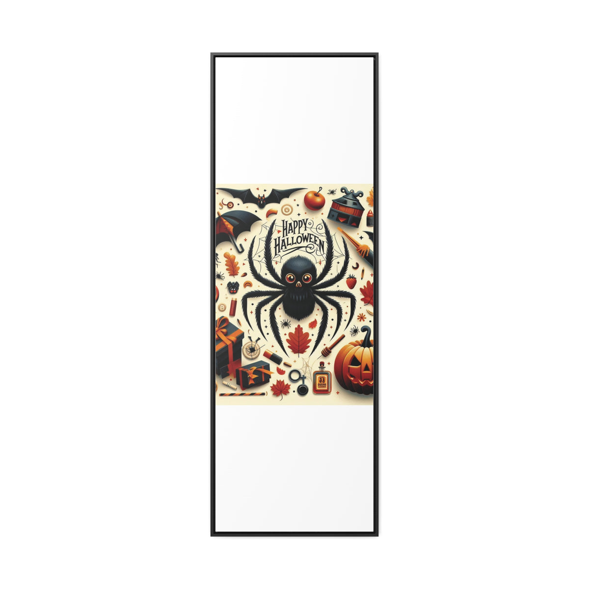 Halloween Canvas Wall Art - Vertical Gallery Wrap for Spooky Decor
