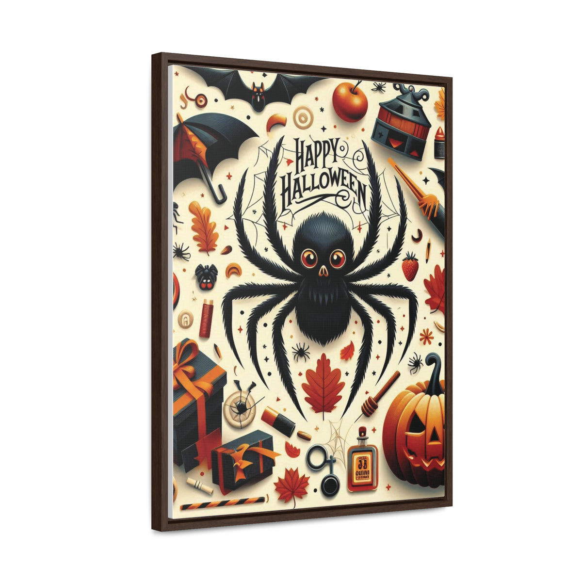 Halloween Canvas Wall Art - Vertical Gallery Wrap for Spooky Decor