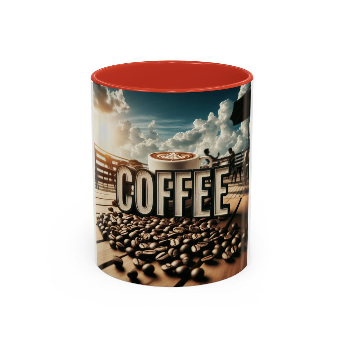 Coffee Beans Accent Coffee Mug (11, 15oz) - OLM Store