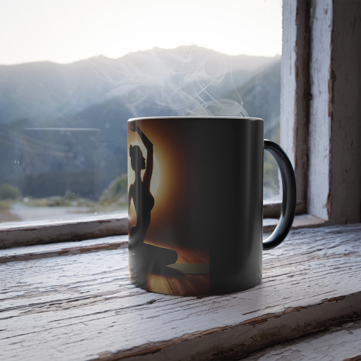 Transform Your Mornings with Our Color Changing Yoga Pose Mug - 11oz