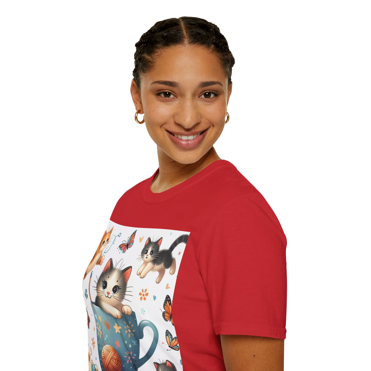 Purr-fect Comfort for Cat Lovers: Unisex Soft-Style T-Shirt - OLM Store