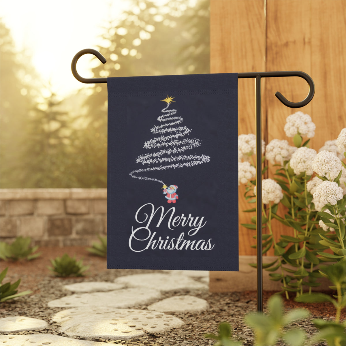 Fireworks Christmas Tree Banner - Transform Your Space with a Festive Touch!