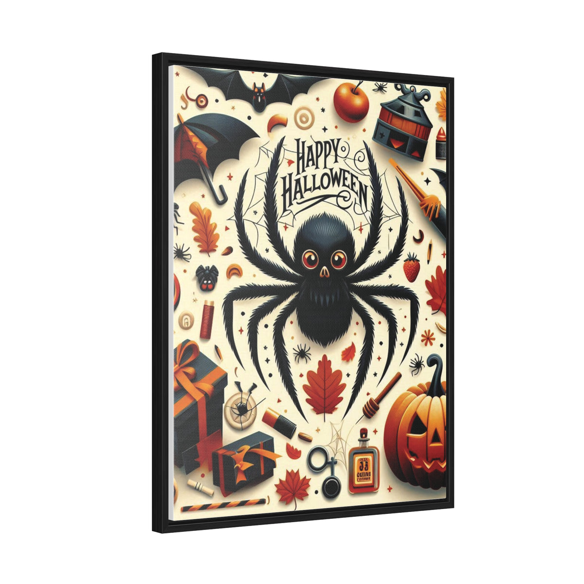 Halloween Canvas Wall Art - Vertical Gallery Wrap for Spooky Decor