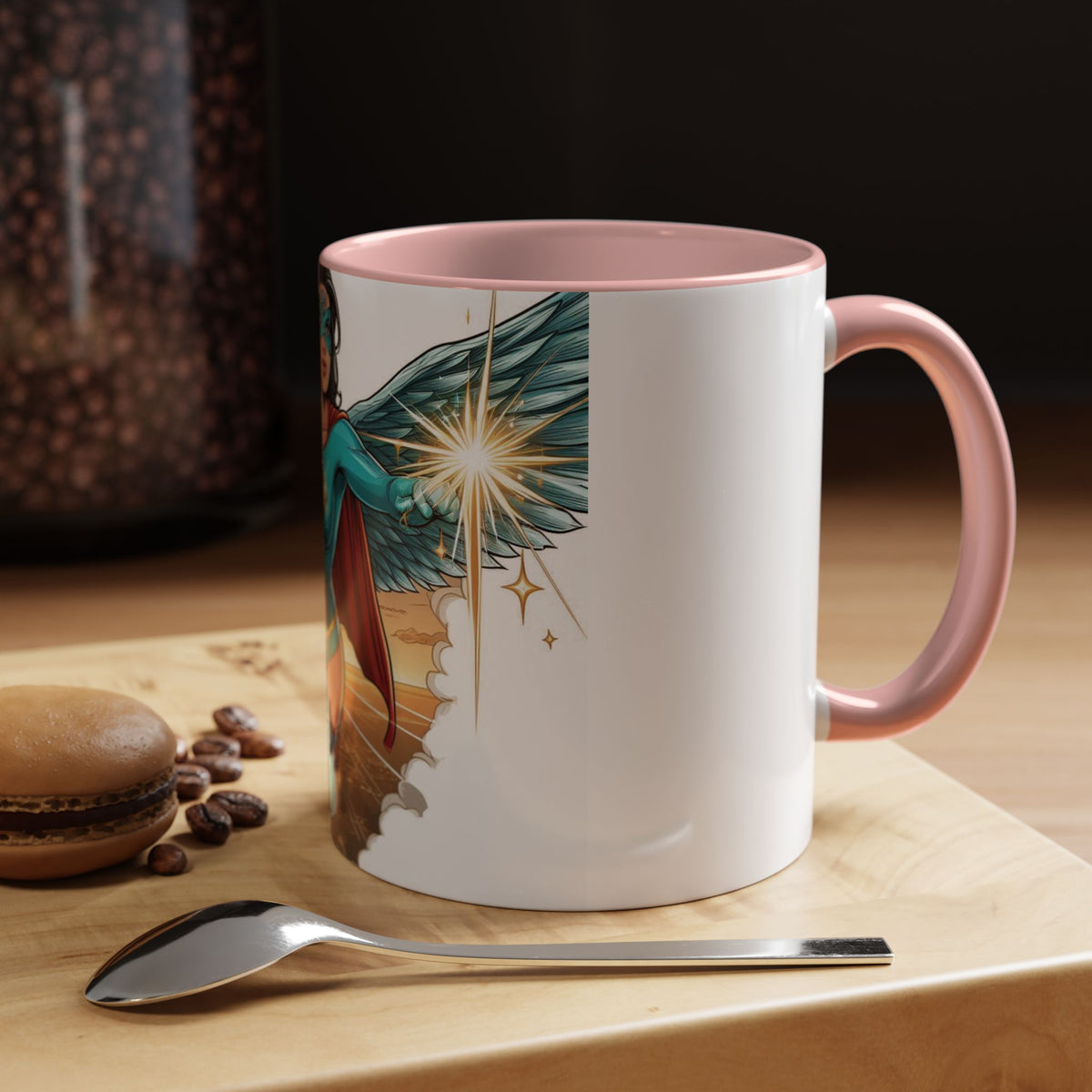 Empower Your Morning with the Aquila Diamond Superhero Mug