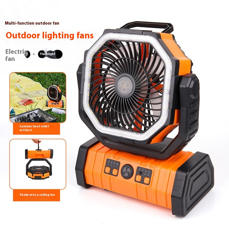 Outdoor Portable Power Bank Fan – Stay Cool & Connected Anywhere