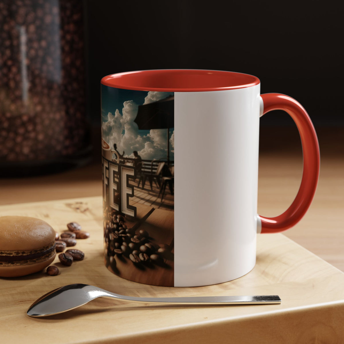 Coffee Beans Accent Coffee Mug (11, 15oz) - OLM Store