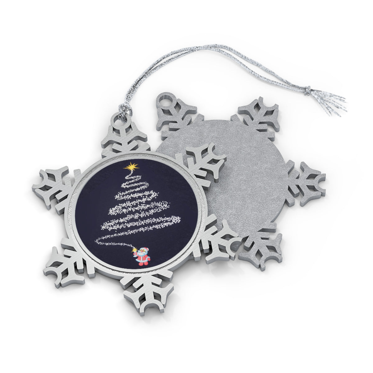 Elegant Pewter Snowflake Ornament – Elevate Your Holiday Decor