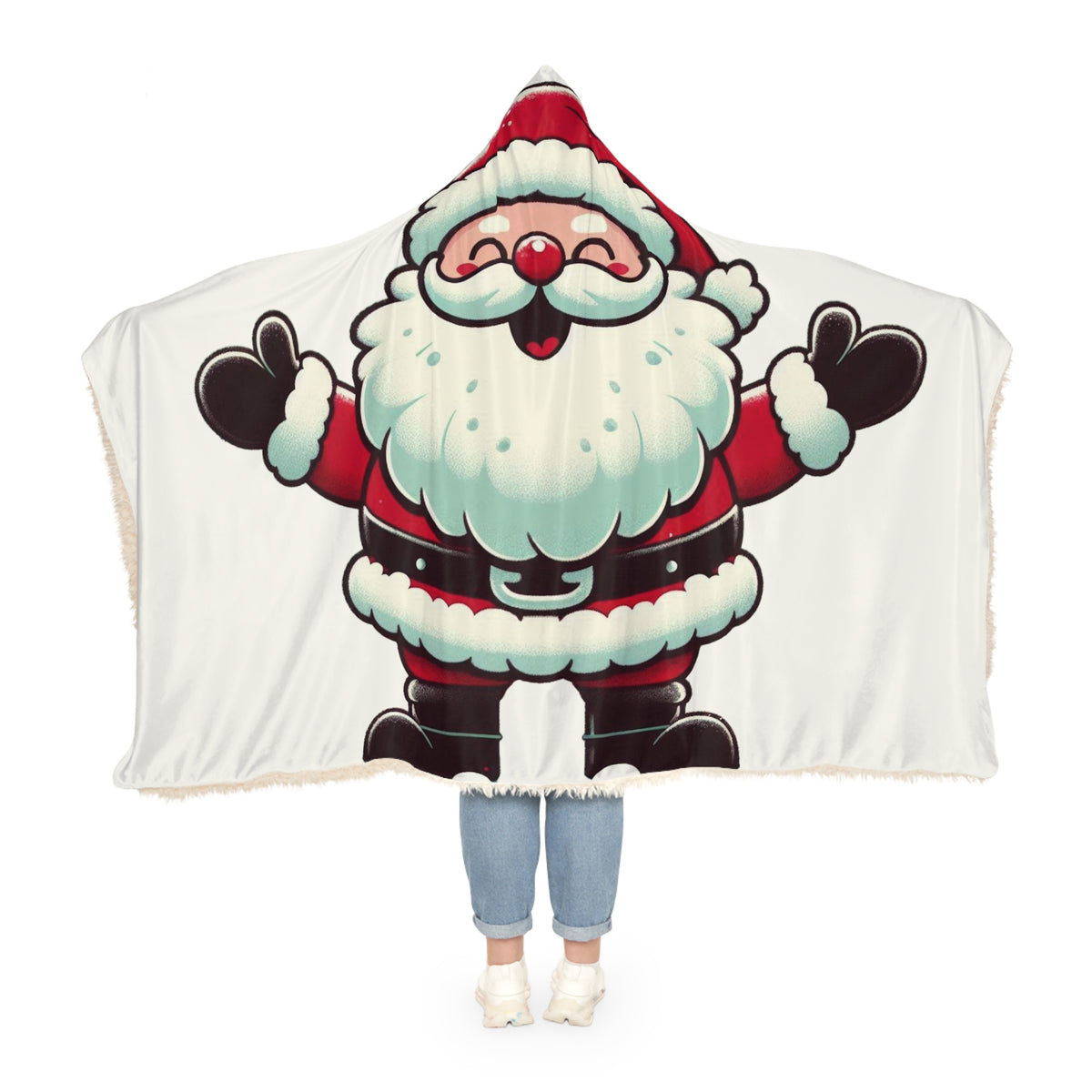 Experience Cozy Joy with Our Santa Hooded Blanket