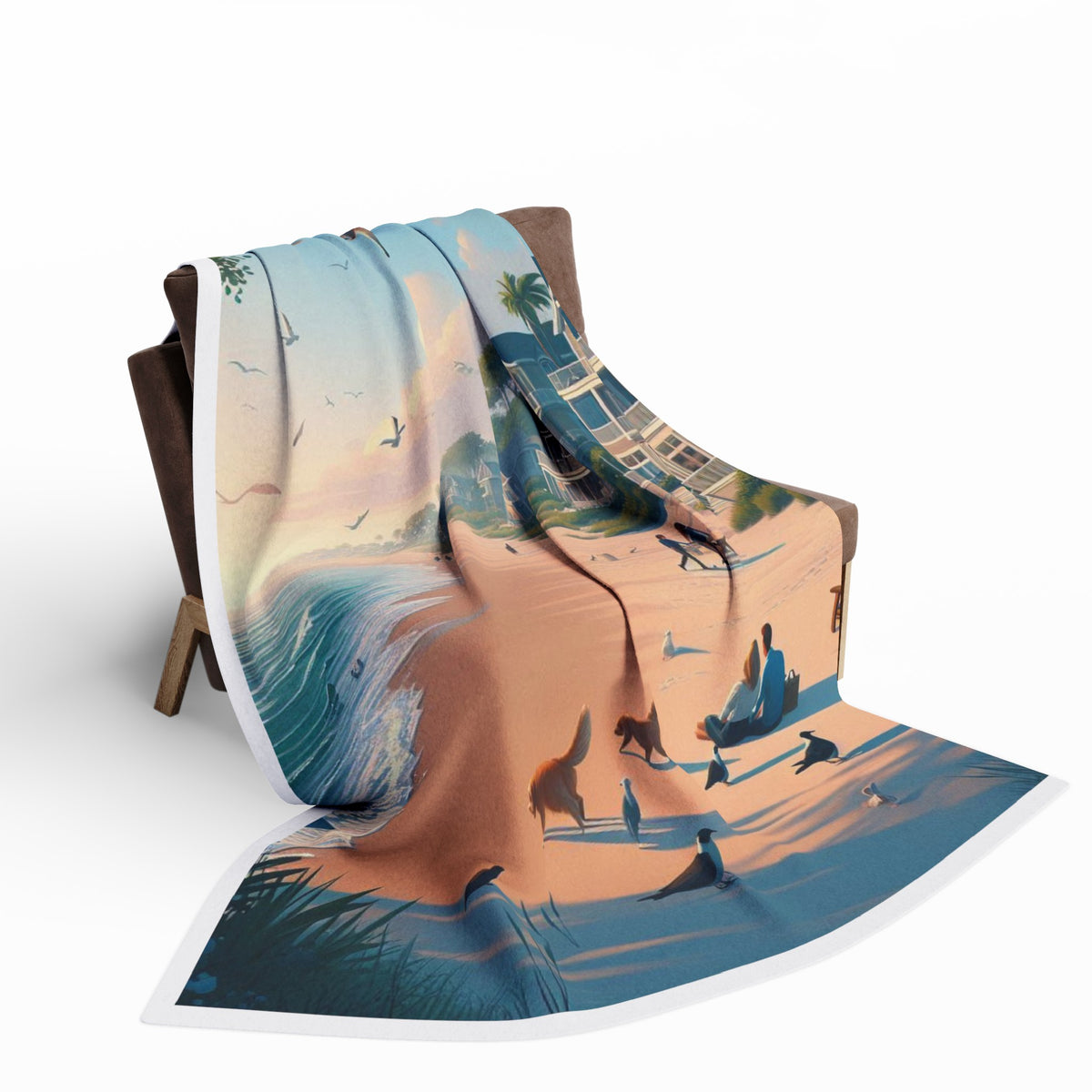 Beachfront Fleece Blanket - OLM Store