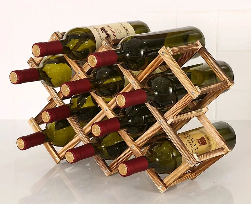 Elegant Wooden Wine Rack: Elevate Your Home Decor and Organize Your Collection