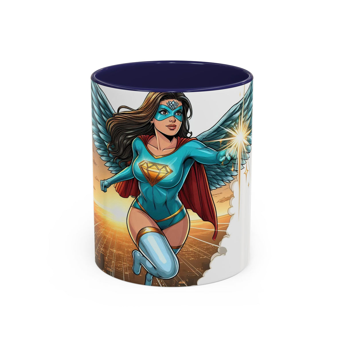 Empower Your Morning with the Aquila Diamond Superhero Mug