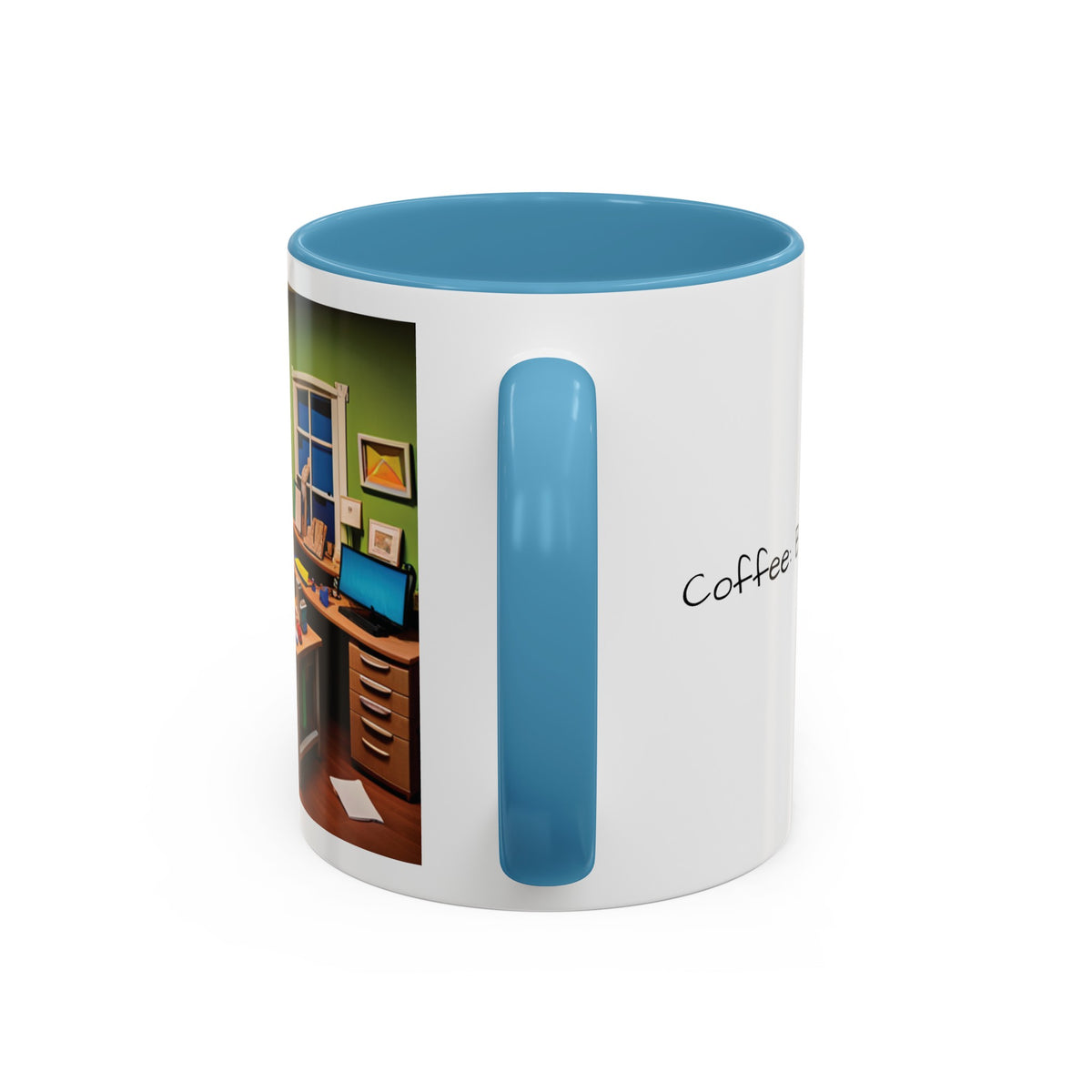 “Coffee: Because Adulting is Hard"  Accent Coffee Mug (11, 15oz) - OLM Store