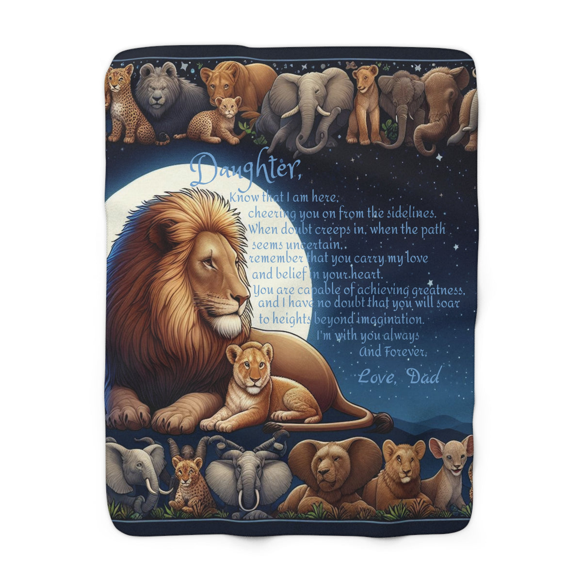 "Cheering You On" Sherpa Fleece Blanket - OLM Store