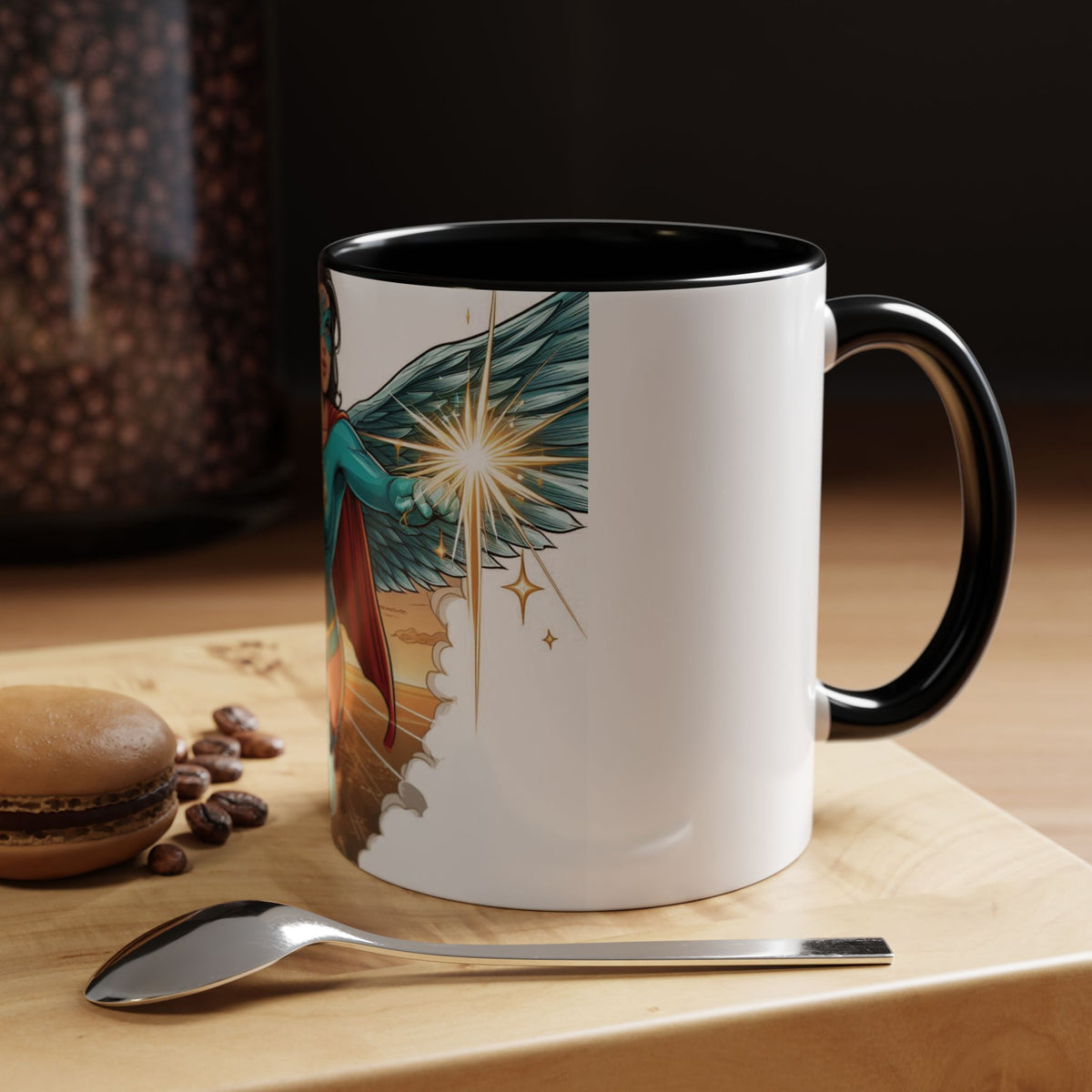 Empower Your Morning with the Aquila Diamond Superhero Mug