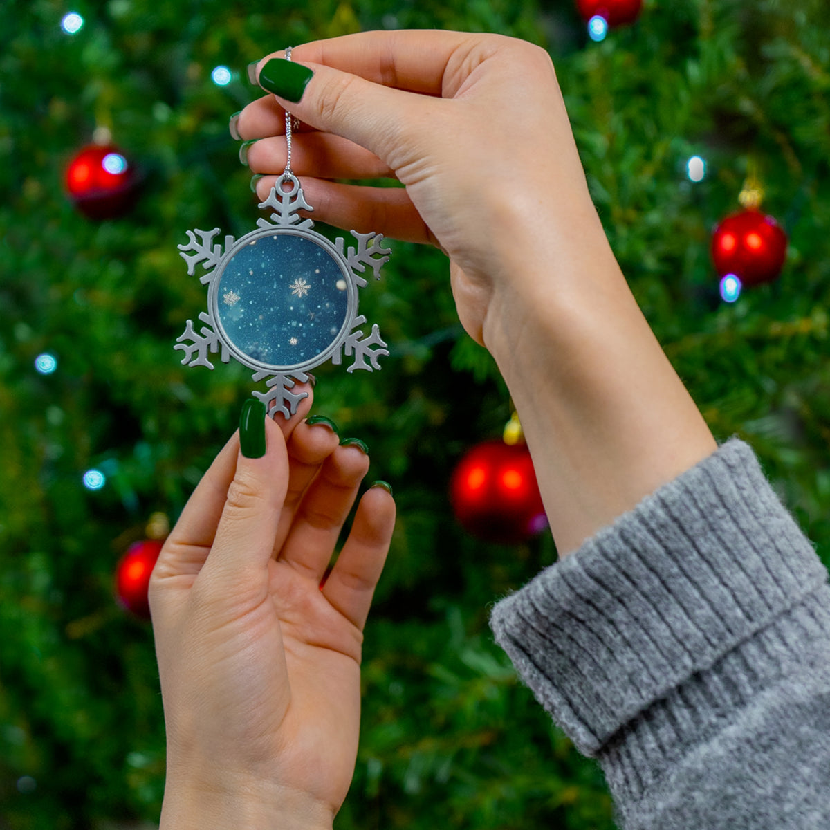 Enhance Your Holiday Decor with a Pewter Snowflake Ornament