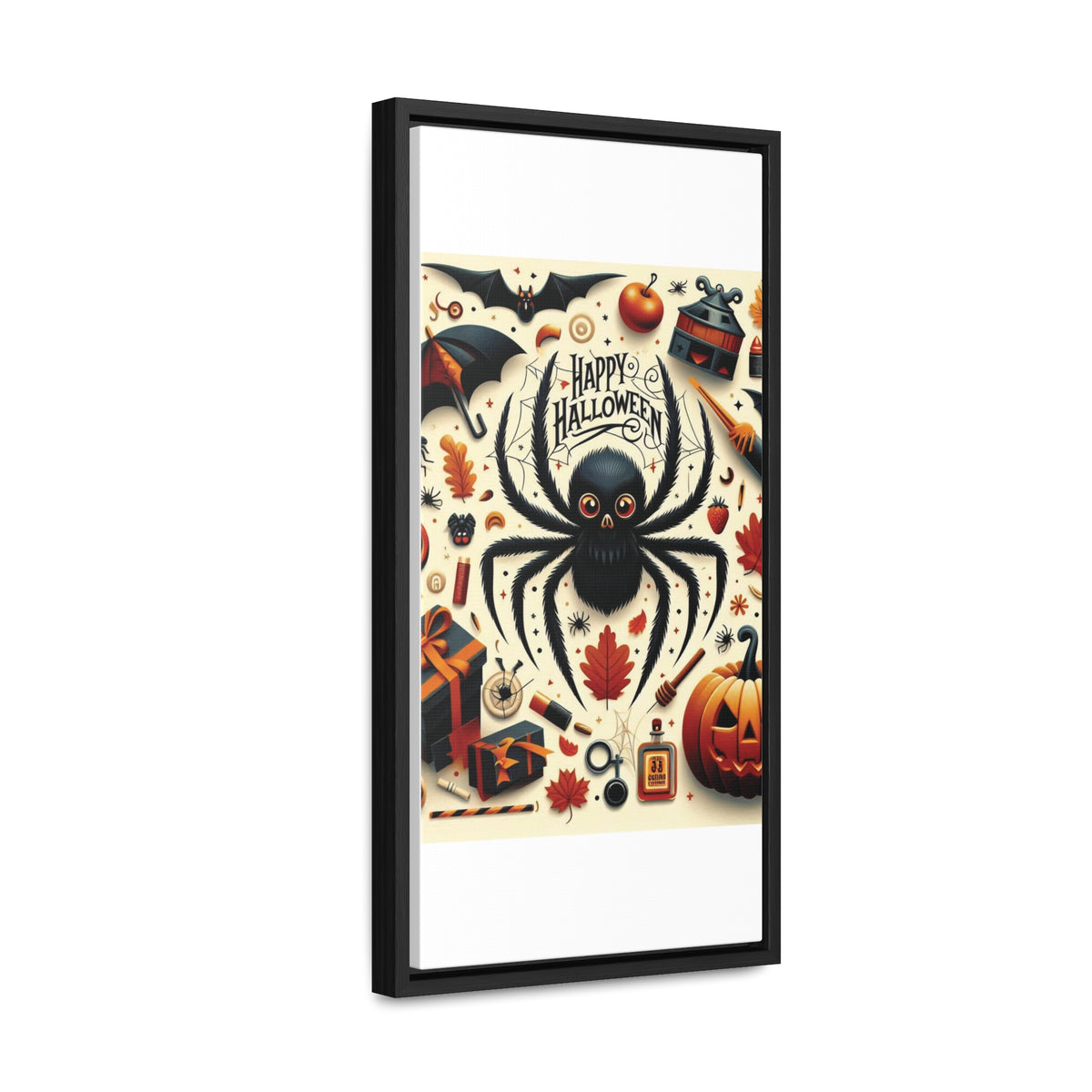 Halloween Canvas Wall Art - Vertical Gallery Wrap for Spooky Decor