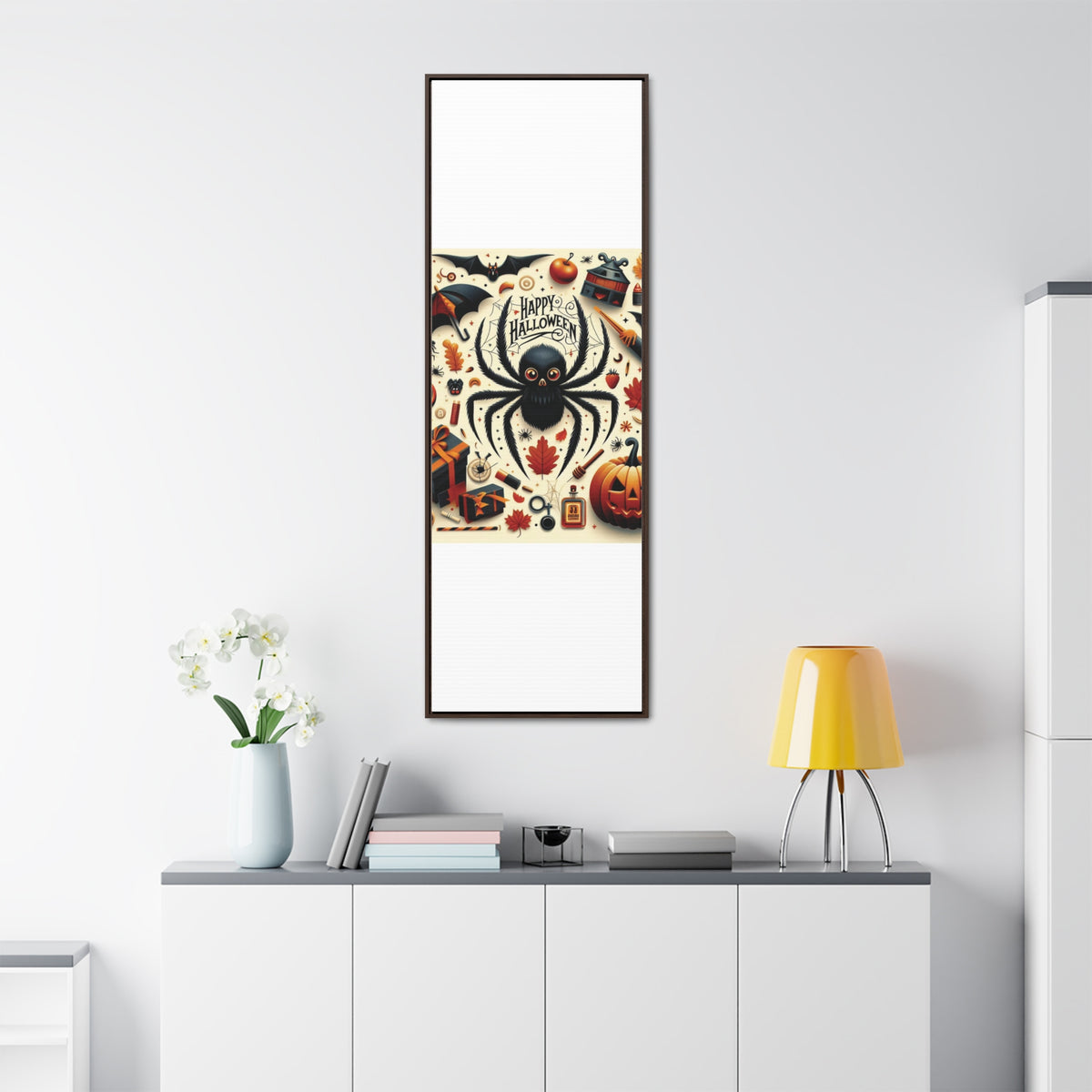 Halloween Canvas Wall Art - Vertical Gallery Wrap for Spooky Decor