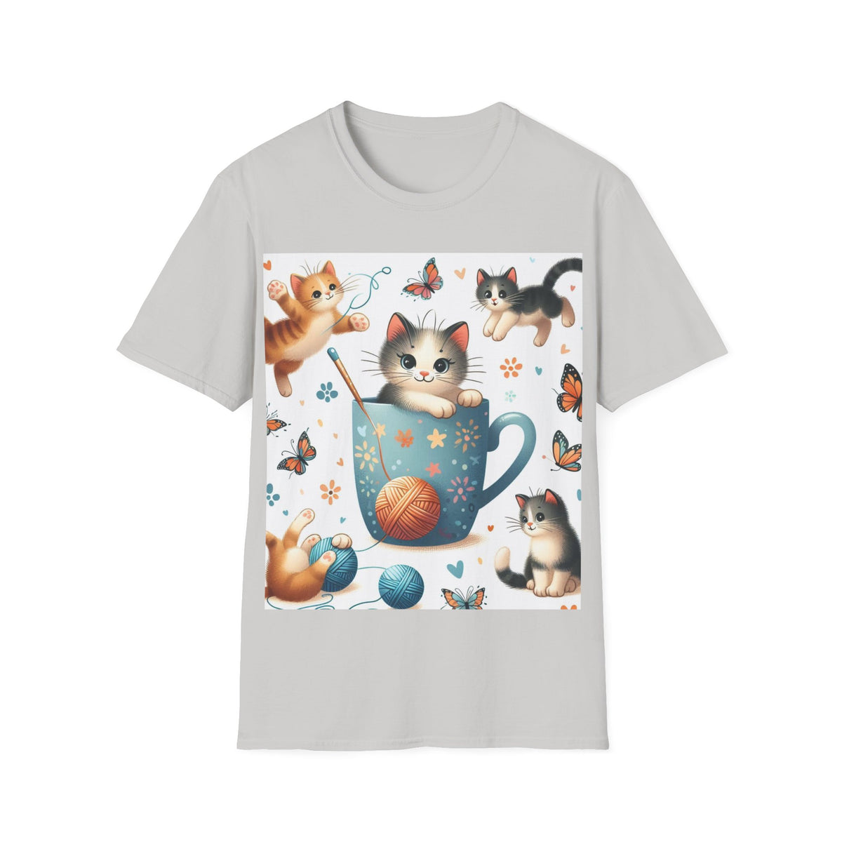 Purr-fect Comfort for Cat Lovers: Unisex Soft-Style T-Shirt - OLM Store
