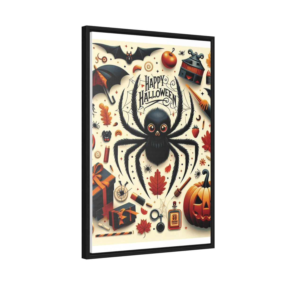 Halloween Canvas Wall Art - Vertical Gallery Wrap for Spooky Decor