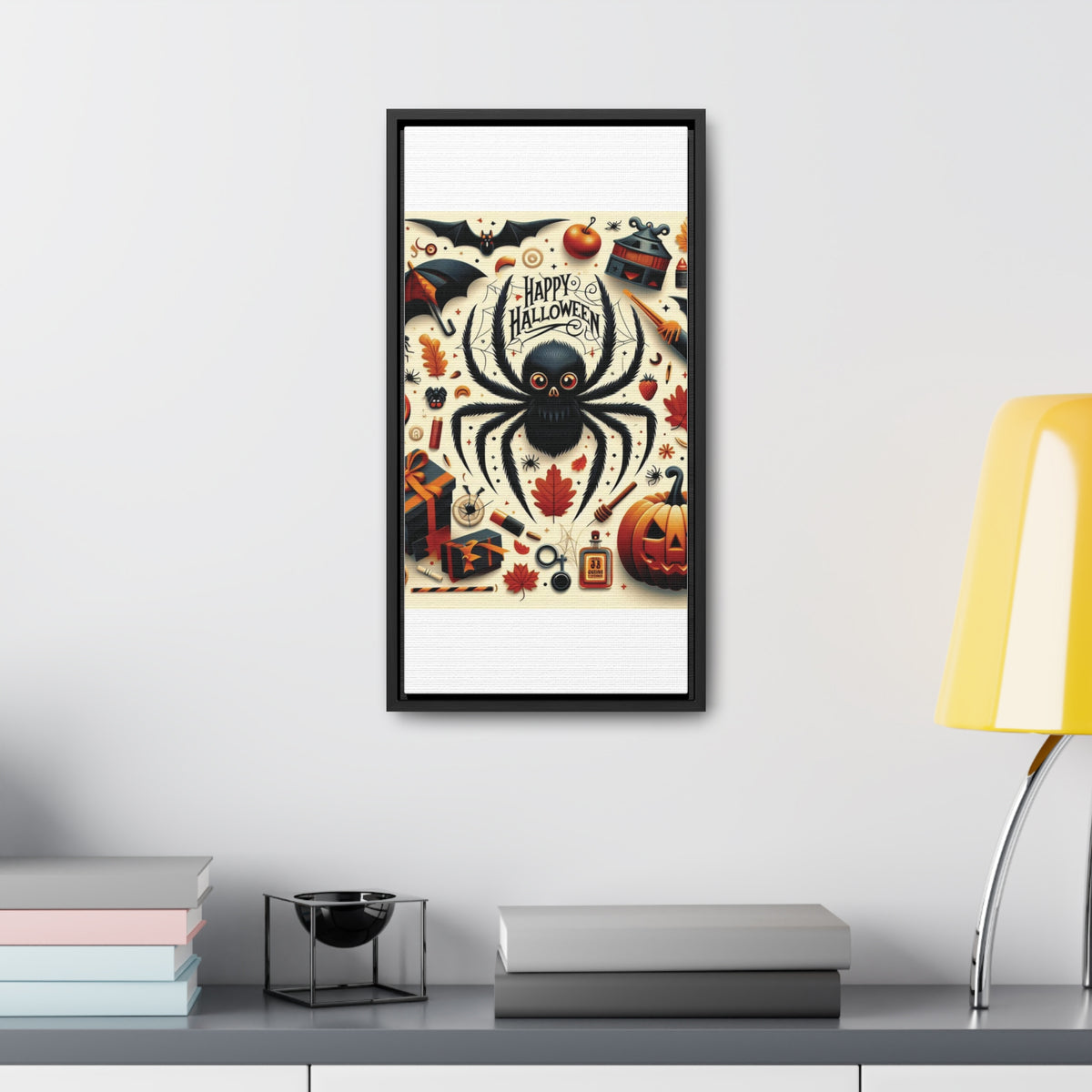 Halloween Canvas Wall Art - Vertical Gallery Wrap for Spooky Decor
