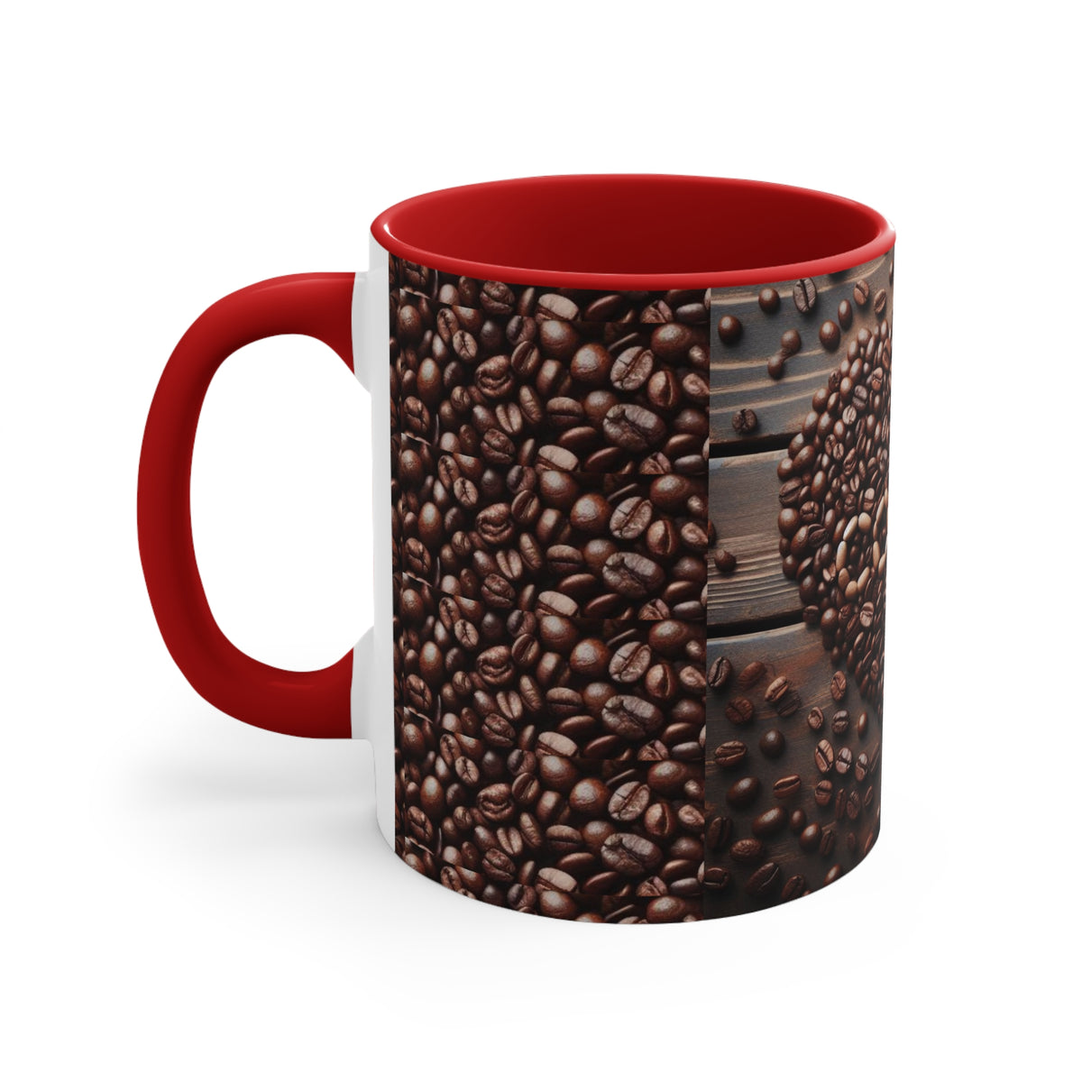 Coffee Bean Heart Accent Mugs - OLM Store