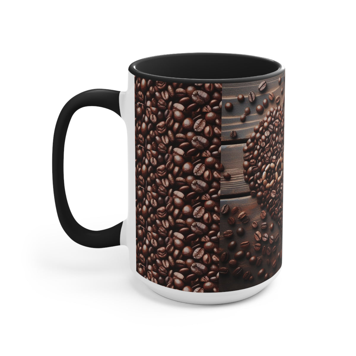 Coffee Bean Heart Accent Mugs - OLM Store