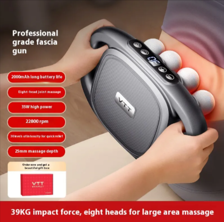 Revitalize Your Body with the Deep Tissue Muscle Massage Gun - 16 Heads, 30 Speeds & 48kg Strength