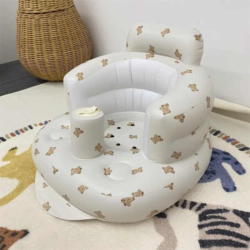 Comfortable Inflatable Baby Chair for Dining & Bath – Safe, Portable, and Convenient