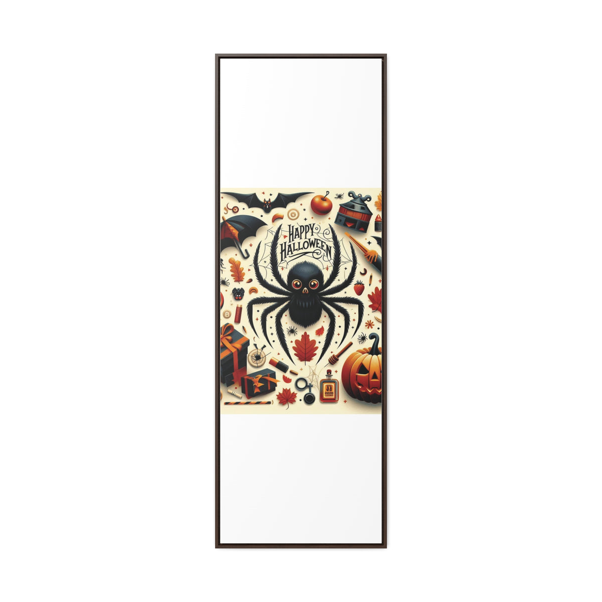 Halloween Canvas Wall Art - Vertical Gallery Wrap for Spooky Decor