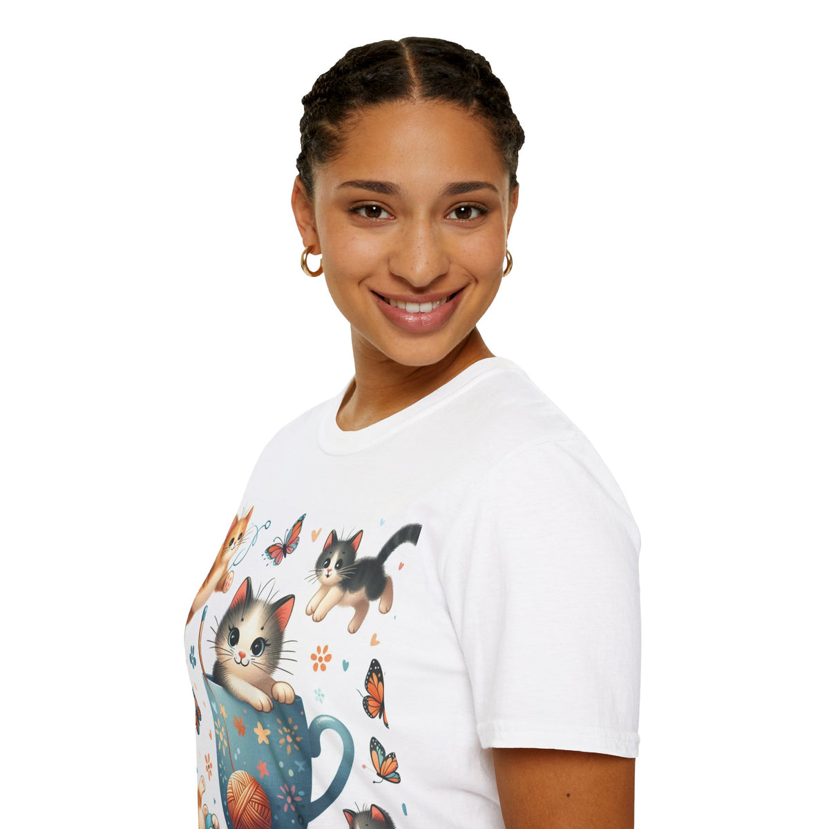 Purr-fect Comfort for Cat Lovers: Unisex Soft-Style T-Shirt - OLM Store