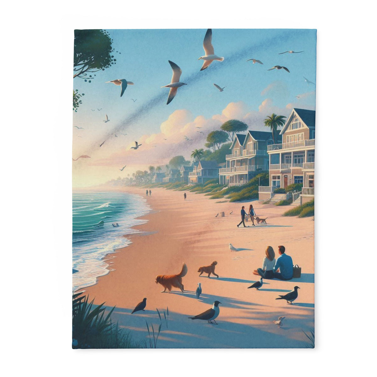 Beachfront Fleece Blanket - OLM Store