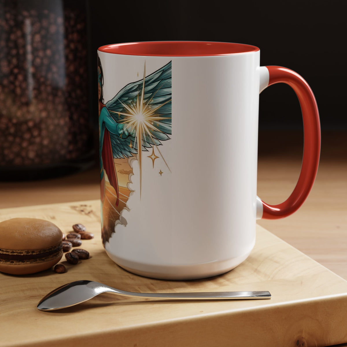 Empower Your Morning with the Aquila Diamond Superhero Mug