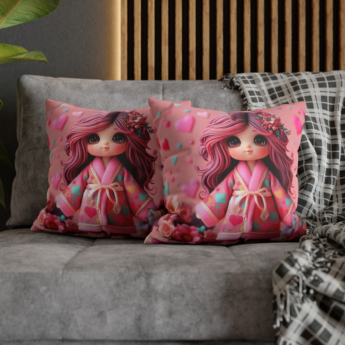 Spun Polyester Square Pillowcase - OLM Store