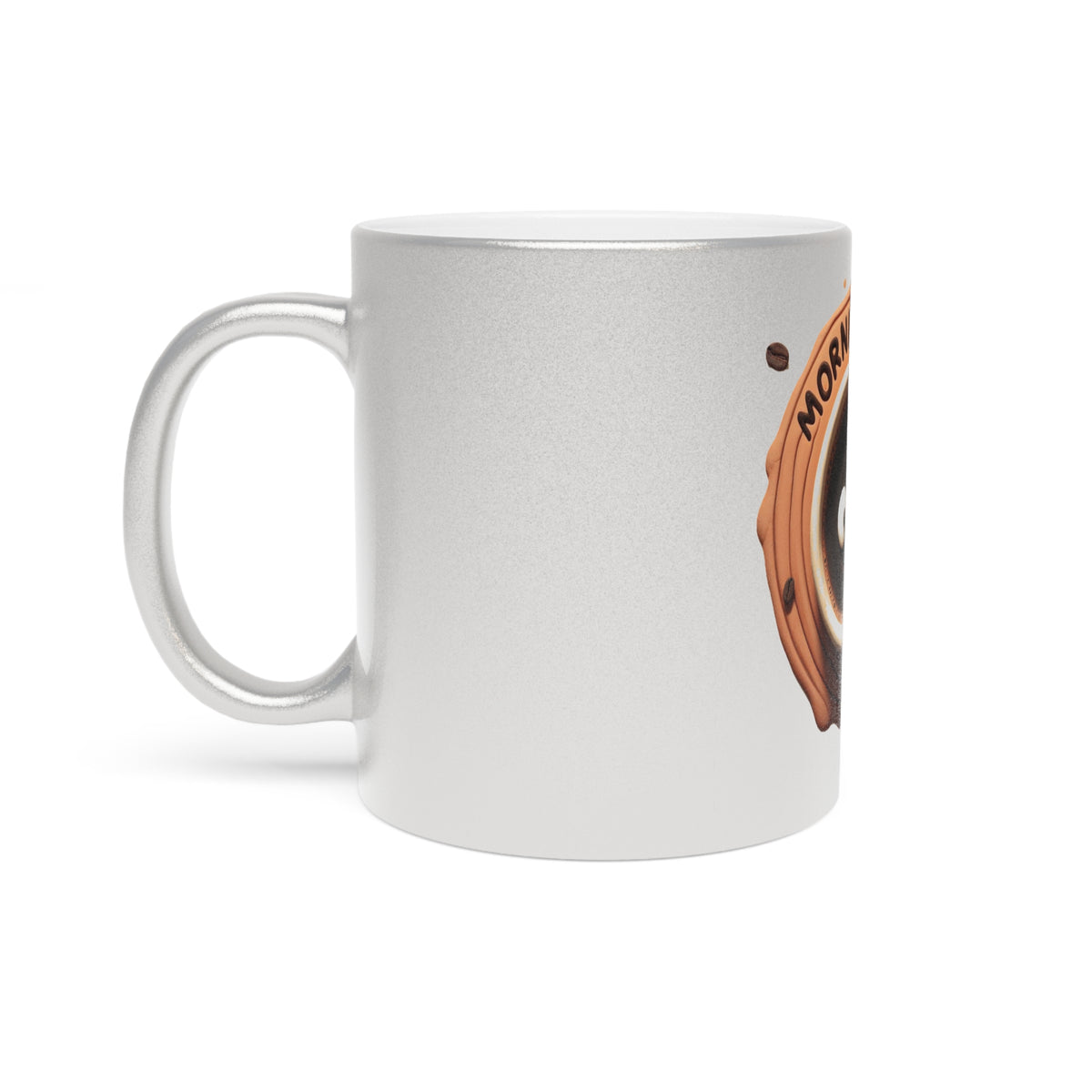 Elevate Your Experience with Our Elegant Metallic Coffee Mug