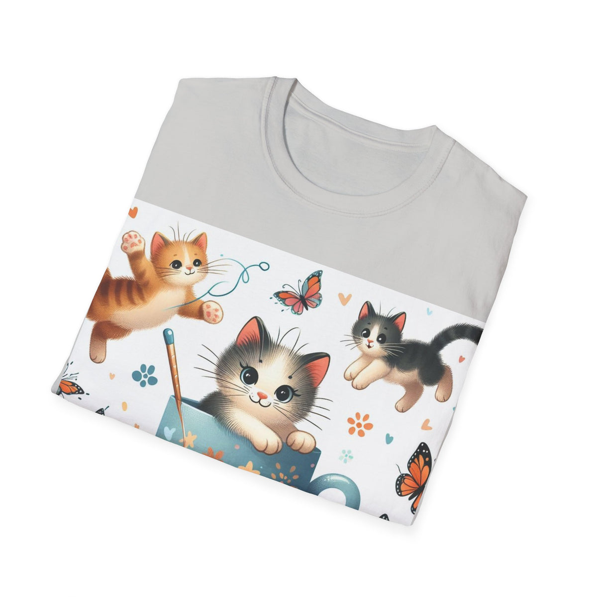 Purr-fect Comfort for Cat Lovers: Unisex Soft-Style T-Shirt - OLM Store