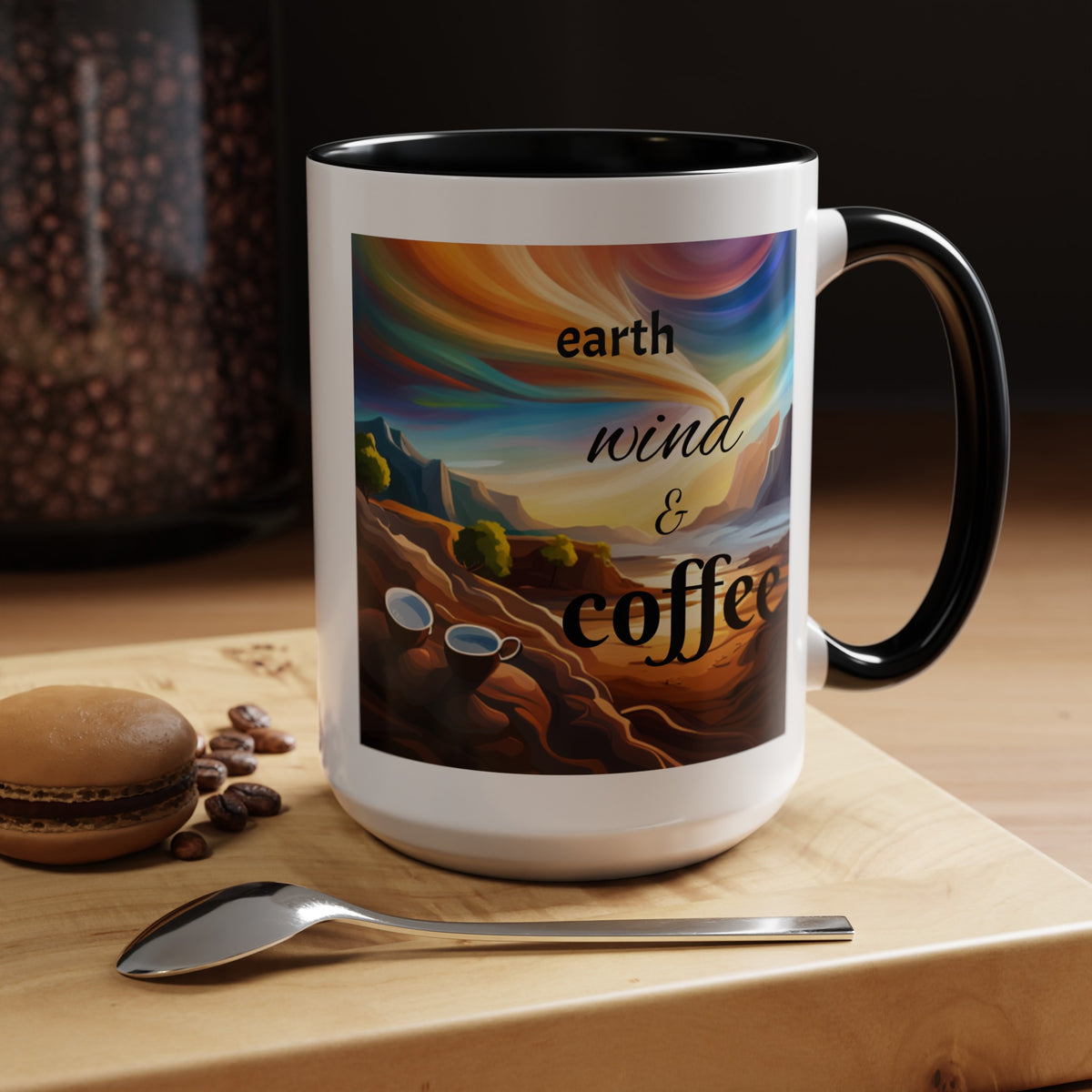 "Earth, Wind, and Fire" Accent Coffee Mug (11, 15oz) - OLM Store