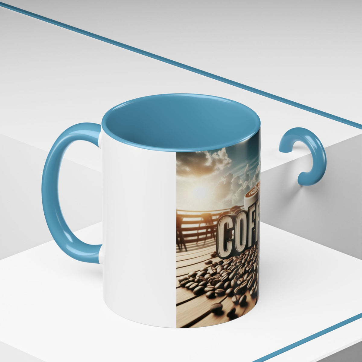 Coffee Beans Accent Coffee Mug (11, 15oz) - OLM Store