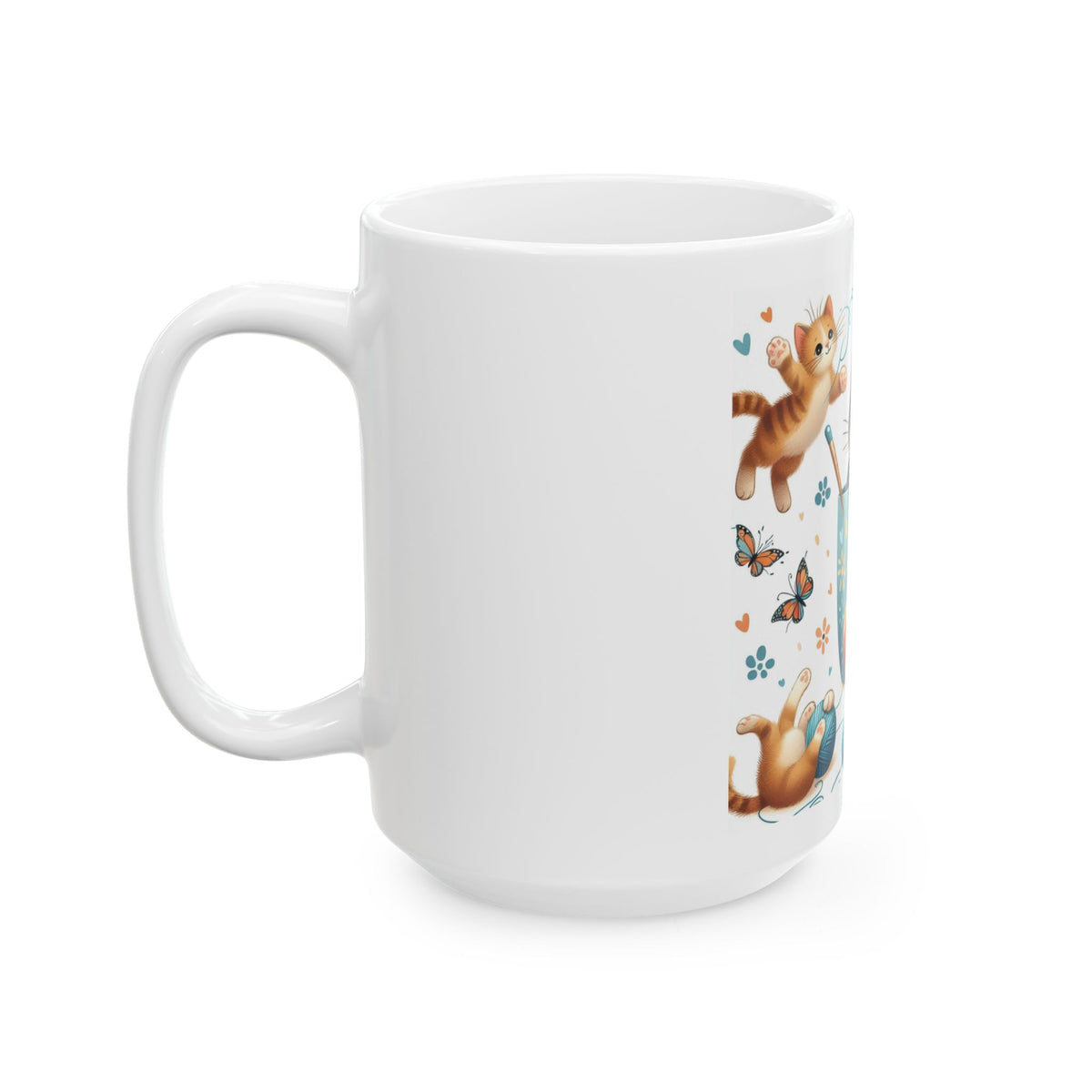 "Kitten in a mug" Ceramic Mug, (11oz, 15oz) - OLM Store