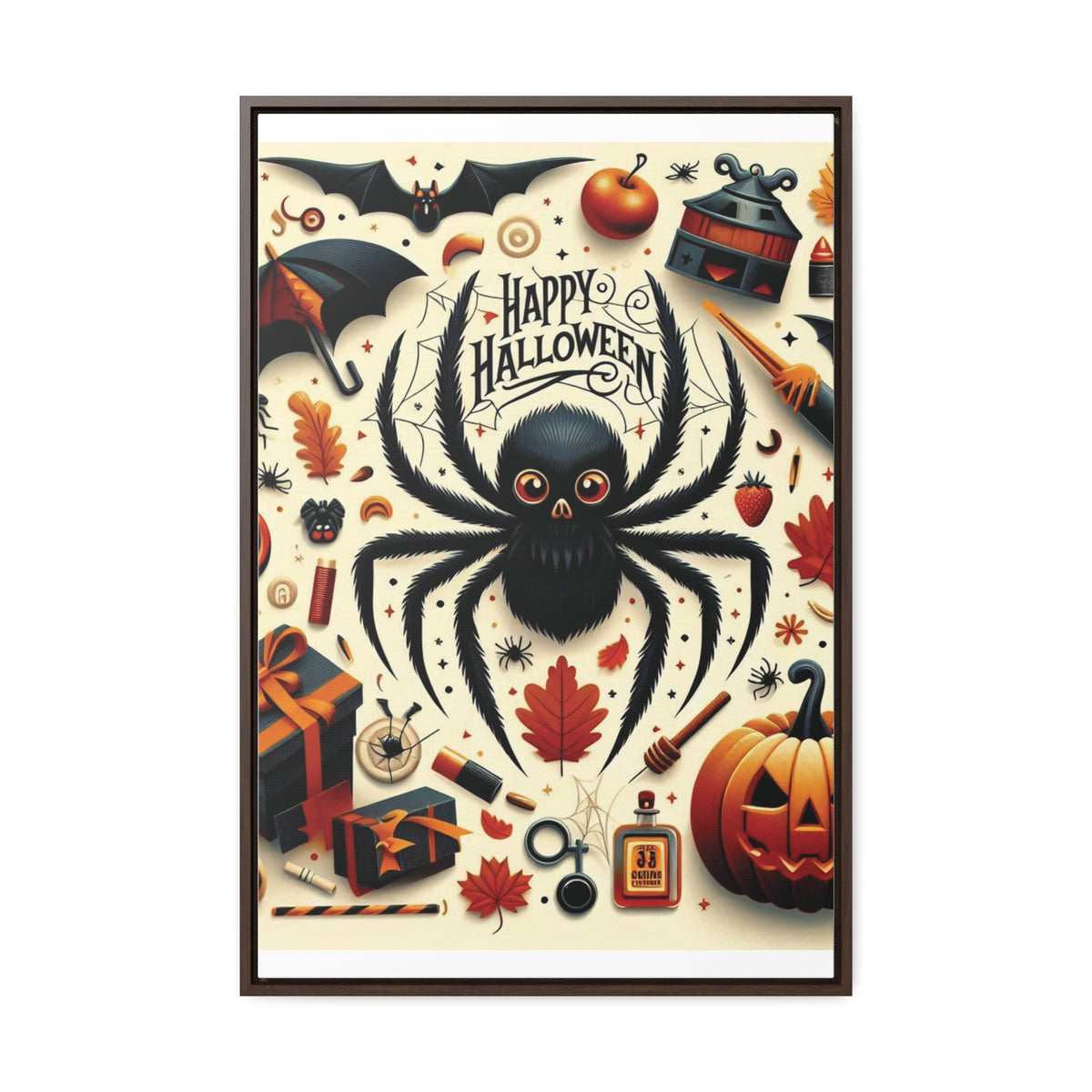 Halloween Canvas Wall Art - Vertical Gallery Wrap for Spooky Decor