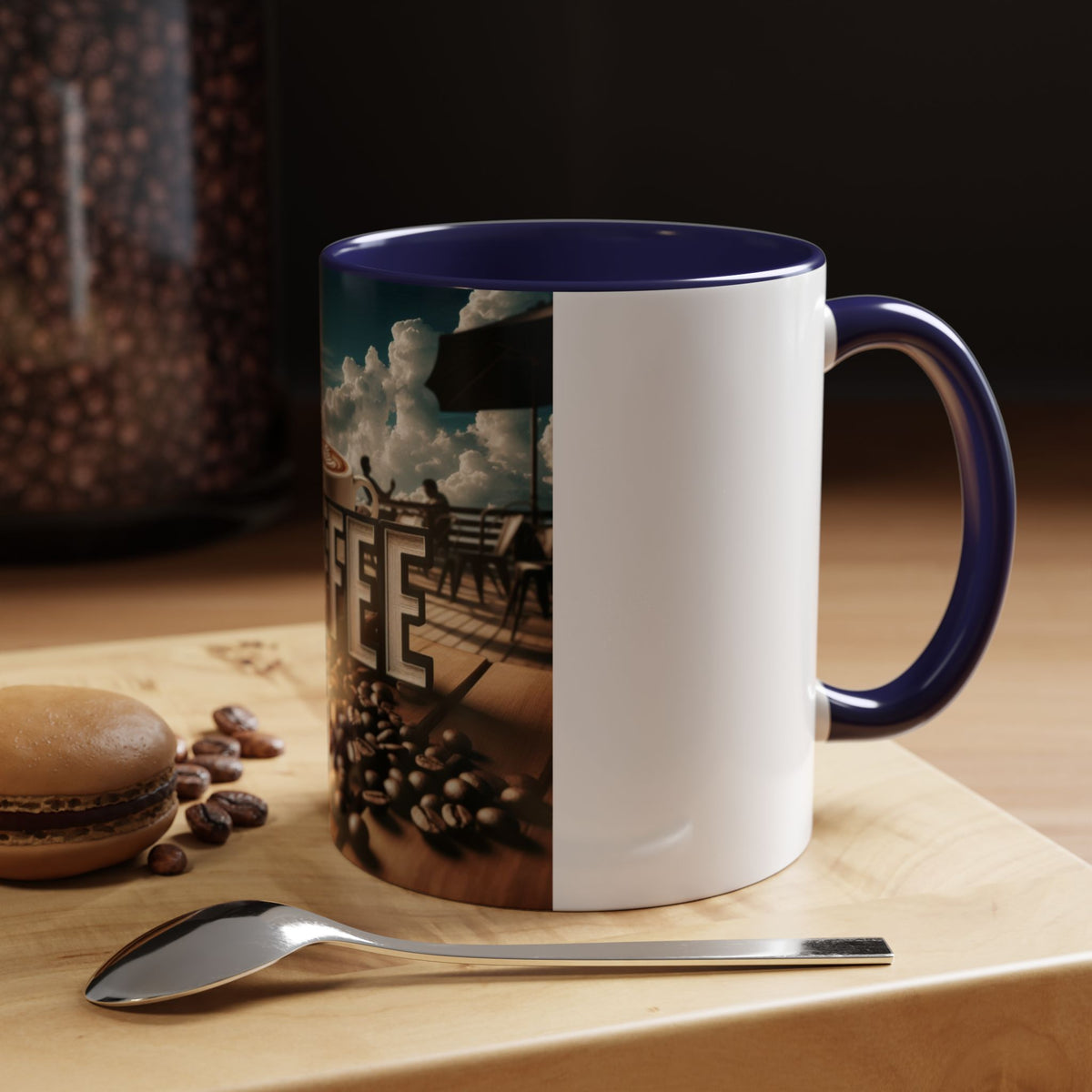 Coffee Beans Accent Coffee Mug (11, 15oz) - OLM Store