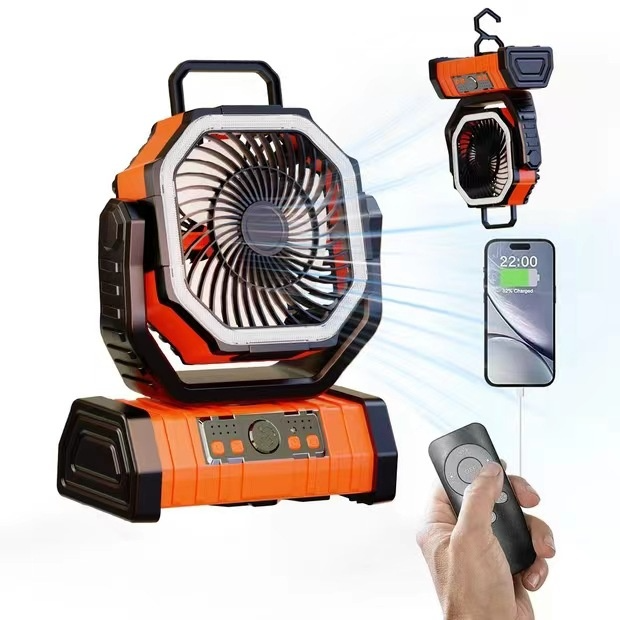 Outdoor Portable Power Bank Fan – Stay Cool & Connected Anywhere