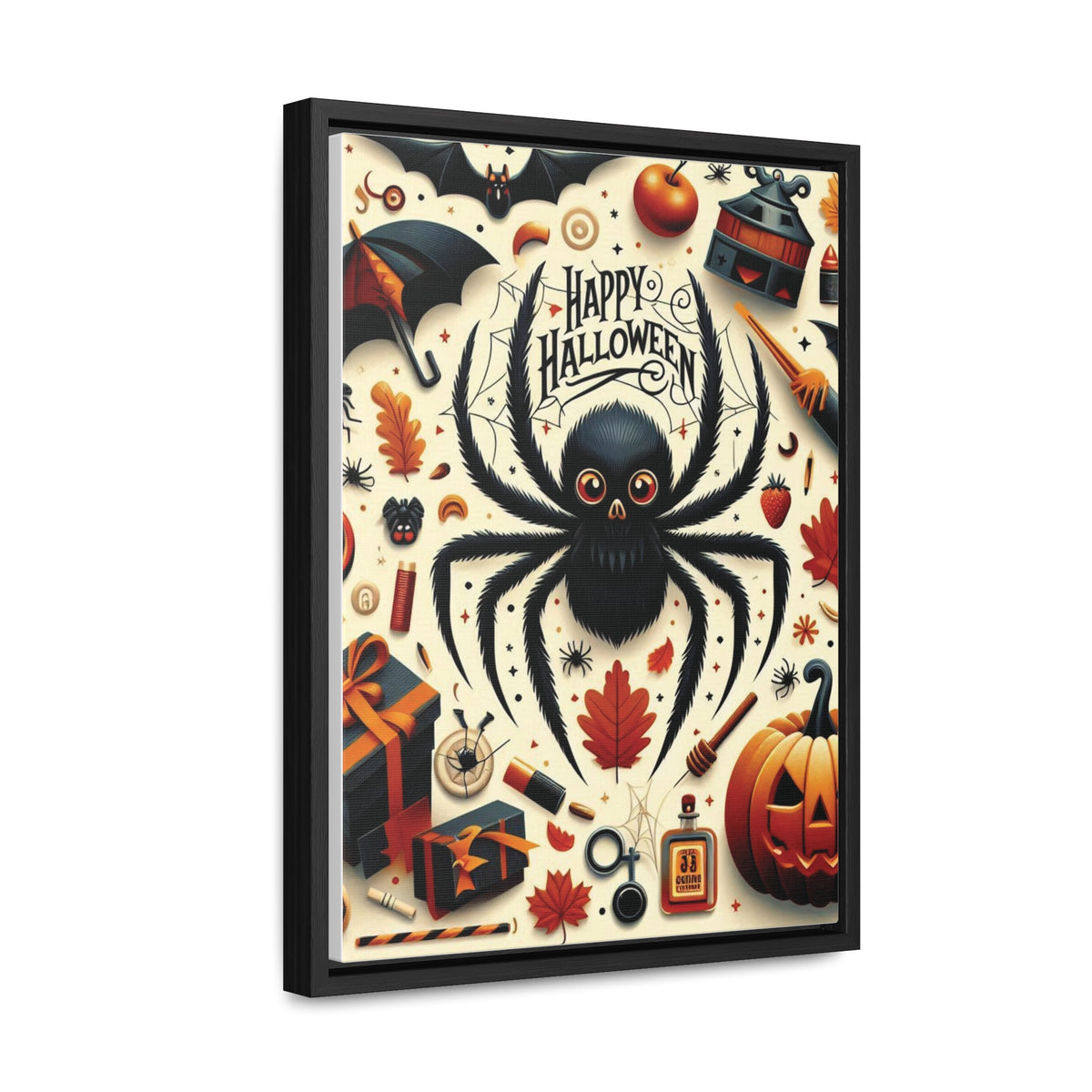 Halloween Canvas Wall Art - Vertical Gallery Wrap for Spooky Decor