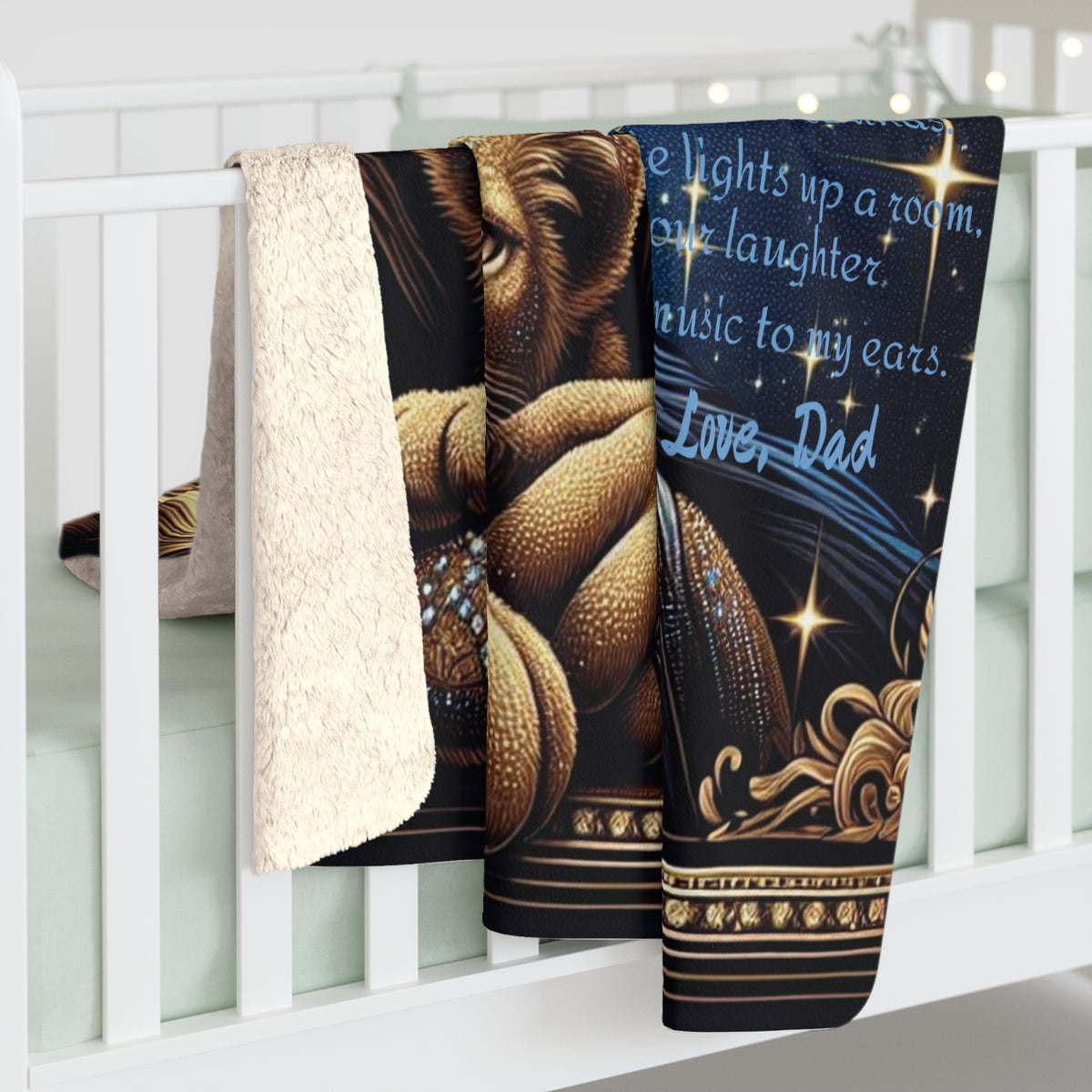 “My Daughter Is the Most Wonderful Person I Know” Sherpa Fleece Blanket - OLM Store
