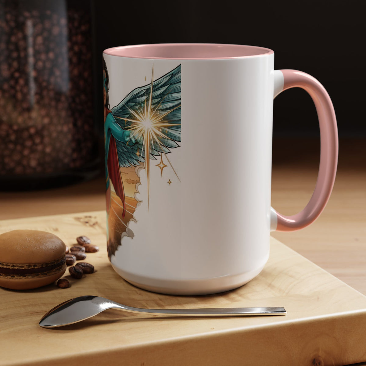 Empower Your Morning with the Aquila Diamond Superhero Mug