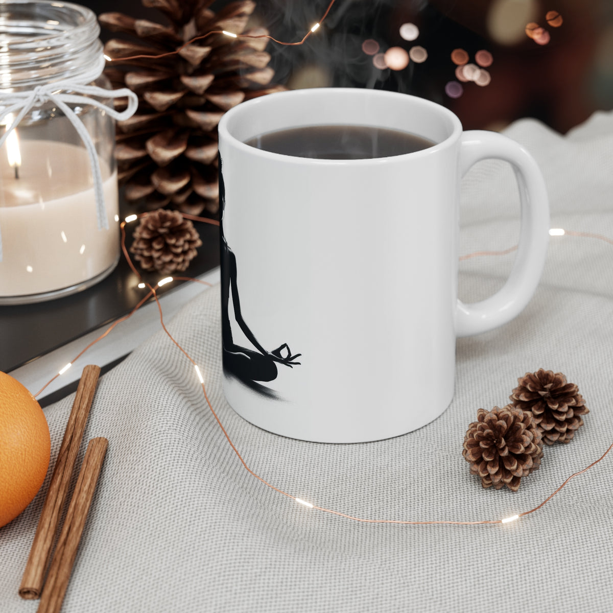 Yoga Pose Coffee Mug 11oz – Sip in Serenity Every Morning