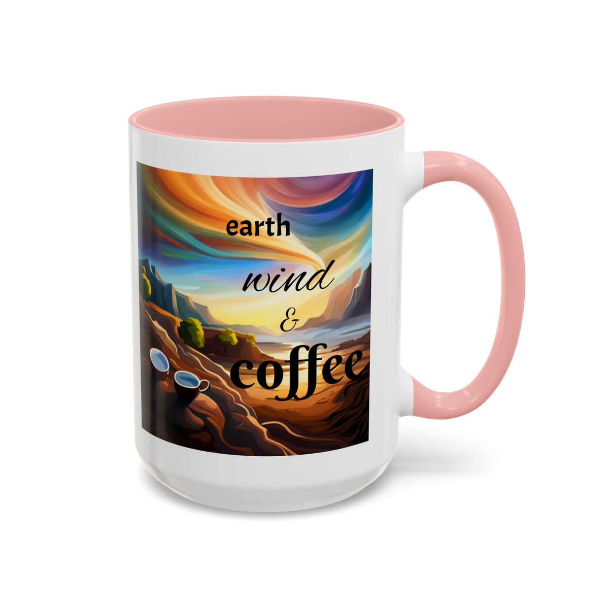 "Earth, Wind, and Fire" Accent Coffee Mug (11, 15oz) - OLM Store