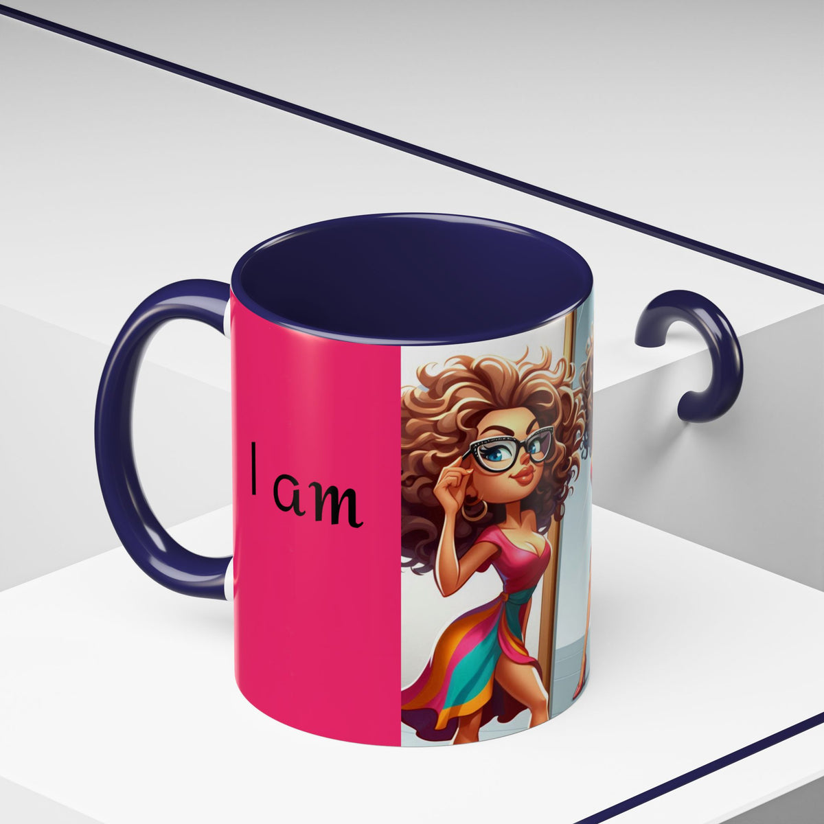 "I Am Beautiful" Accent Coffee Mug (11, 15oz) - OLM Store
