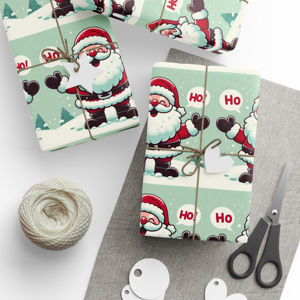 Santa Ho Ho Wrapping Paper – Spread Holiday Cheer with Every Gift