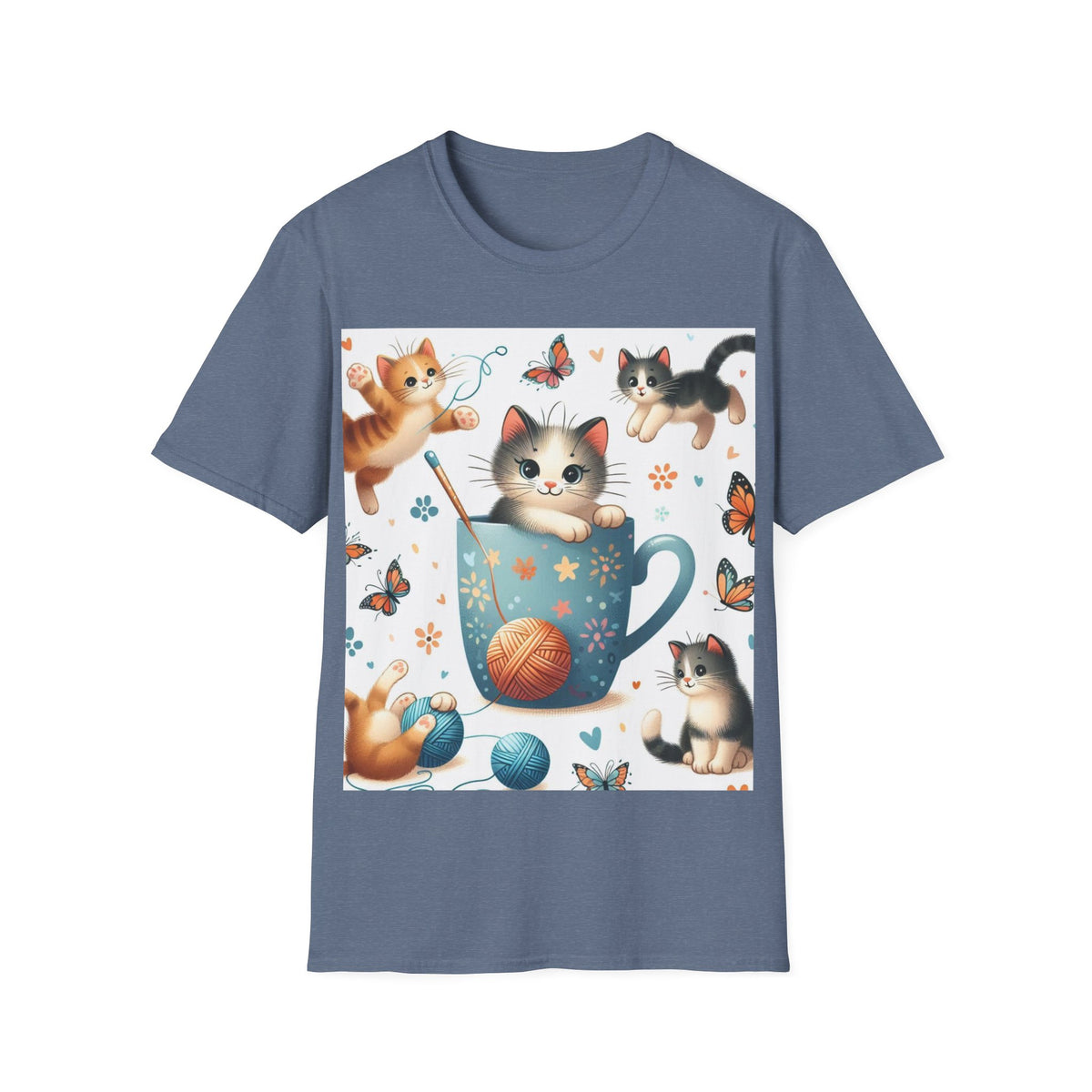 Purr-fect Comfort for Cat Lovers: Unisex Soft-Style T-Shirt - OLM Store